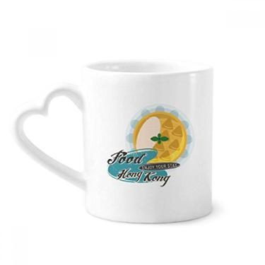 Imagem de Hong Kong Udon noodles Caneca China Café Cerâmica Copos Copo de Coração de Vidro
