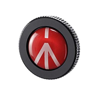Imagem de Manfrotto Placa compacta de alumínio sólido de liberação rápida para tripé de ação compacta, preta (ROUND-PL)