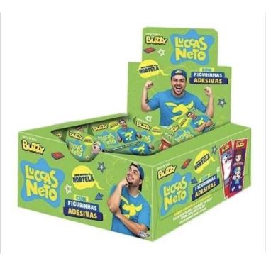 Imagem de Chiclete Luccas Neto Buzzy Hortelã Caixa C/100unid - 400g