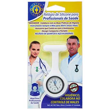Imagem de Ortho Pauher Relógio De Silicone Para Profissionais De Saúde Branco Único