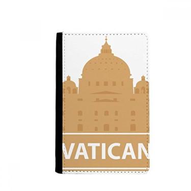 Imagem de Porta-passaporte com estampa de marco amarelo Vaticano Notecase Burse capa carteira porta-cartões