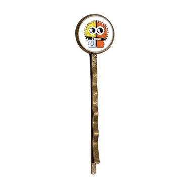 Imagem de Universo e alienígena tricolor Alien cabelo de metal retrô Bobby Pin Headwear