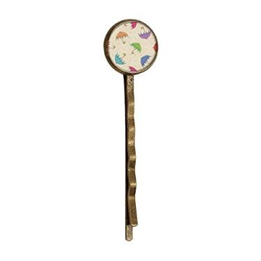 Imagem de Umbrella Cloud Rain Drip Sun Retro Metal Hair Bobby Pin Headwear