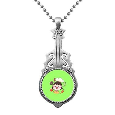 Imagem de OFFbb-USA Pingente de cozinha vegetal anfitriã Culinária abundância Joias Música Torque Hangtag