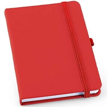 Imagem de Caderneta de Anotações 12x17cm 80 Folhas Sem Pauta (Vermelho)