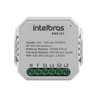 Imagem de Interruptor Controlador de Cargas Wi-Fi EWS 222 Branco Intelbras