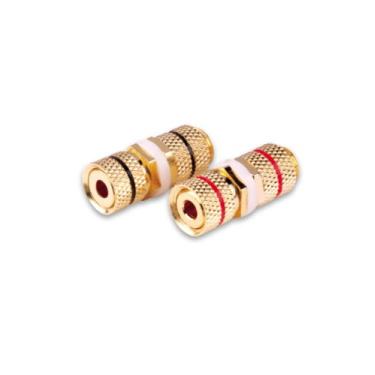 Imagem de Vanco 280034RDX Postes de encadernação de anteparo banhados a ouro, alimentação, vermelho