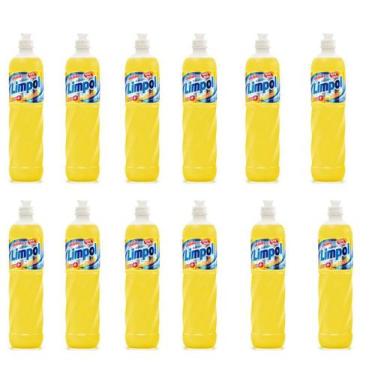 Imagem de Kit Com 12 Detergente Limpol Neutro 500ml Biodegradável - Bombril