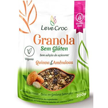 Imagem de Granola sem glúten e sem adição de açúcar Quinoa e Amêndoas Leve Croc200g