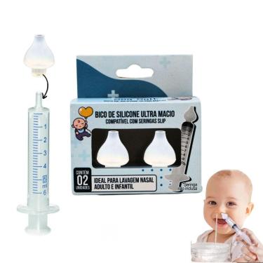 Imagem de Bico Silicone Para Seringa Modelo Slip Lavagem Nasal c/2un