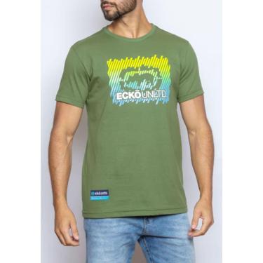 Imagem de Camiseta Ecko Verde Rinoceronte Brasil Clássica