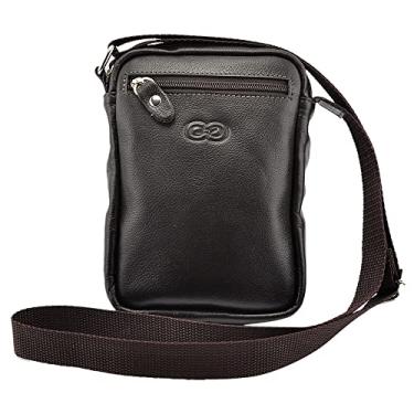 Imagem de Bolsa Cross Body Transversal BARI em Couro (Café)