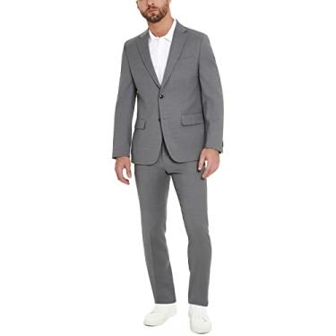 Imagem de Tommy Hilfiger Terno masculino TH Flex Modern Fit Separates, cinza pérola, 48 longo, Cinza perolado, 48 Long