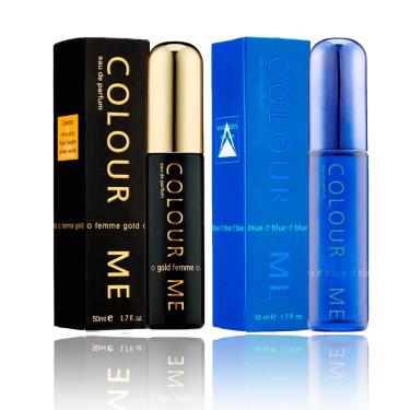 Imagem de Kit Unissex Colour Me Gold Feminino 50ml e Blue 50ml Eau de Parfum