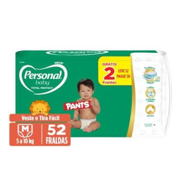 Imagem de Personal Fralda Baby Total Protect Pants Média, 52 Unidades