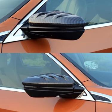 Imagem de LAVIYE Carro Espelho Retrovisor Cap car-styling Porta Lateral Tampa do Espelho Retrovisor Cap Add-on Mugen Style, para Honda Para Civic 10TH 2016-2020