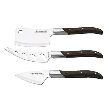 Imagem de Conjunto De Facas Para Queijos Reggio Com Cabo Em Madeira Legnoart