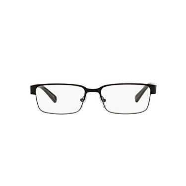 Imagem de A|X ARMANI EXCHANGE Armação retangular masculina Ax1017 para óculos de grau, Lente de demonstração preta/preta, 56 mm