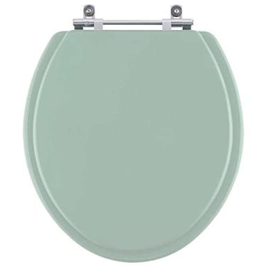 Imagem de Assento Sanitário Oval Verde Água Para Louça Incepa