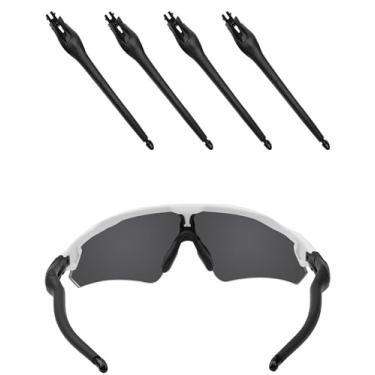 Imagem de EZReplace Braços pretos de substituição para óculos de sol Oakley Radar EV Path OO9280/Radar EV Pitch OO9211/Radar EV Path Asian Fit OO9275 (preto + preto)