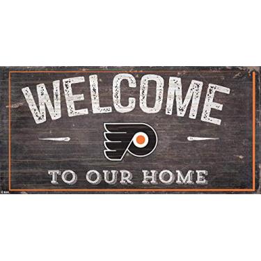 Imagem de NHL Philadelphia Flyers unissex Philadelphia Flyers Welcome Distressed, cor do time, 15 x 30 cm