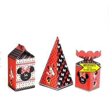 Imagem de Kit Festa Minnie Vermelha - Caixinhas personalizadas decoração de festa e lembrancinha