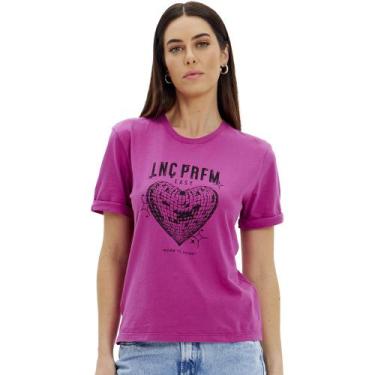 Imagem de Camiseta Easy Lança Perfume Heart In24 Rosa Feminino