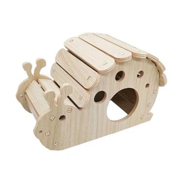 Imagem de Generic Casa de madeira para animais de estimação, casa para brincar e escalar, para hamster anão sírio, estilo B