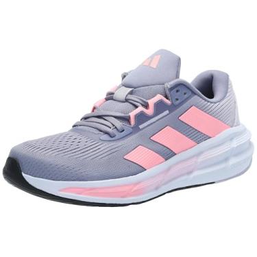 Imagem de adidas Tênis de corrida feminino Questar 3, Violeta prateado/rosa cintilante/Silver Dawn, 34