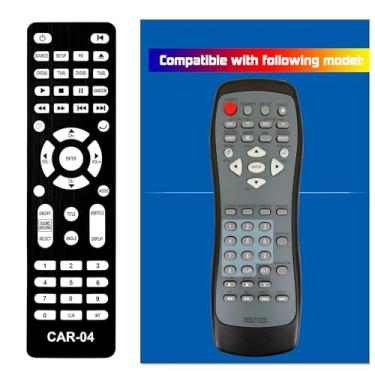 Imagem de XINJISHIMIN Controle remoto de substituição para GM Chevrolet Rear Entertainment DVD PRCA07LTXXA1, C124061301D08(CAR-04)