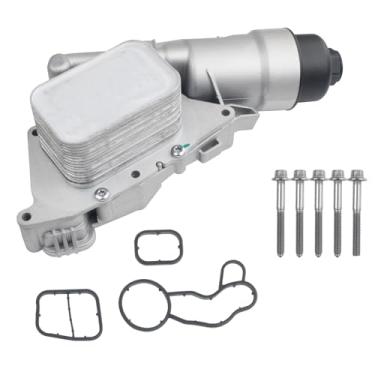 Imagem de FBXINTUM Conjunto de carcaça do filtro do refrigerador de óleo de alumínio compatível com Mini Cooper 14-19 BMW i8 X1 X2,17-19 Countryman Clubman, serve para BMW i8 X1 X2 1,5L 2,0L 14-20