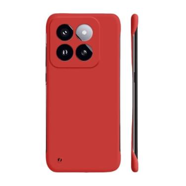 Imagem de Capa ultrafina sem moldura para PC para Xiaomi MI 14 12 13 11T 10T 9T Pro 12 11 Lite 5G NE 13 12S Capa de telefone rígida fosca ultra colorida, vermelha, para Mi 13 Ultra