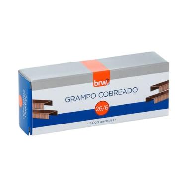 Imagem de BRW Grampo 26/6 Cobreado 5000 Grampos