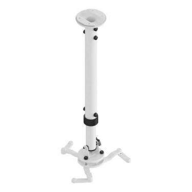 Imagem de Suporte de ferro para projetor de teto/parede  com barra telescópico c