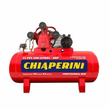 Imagem de Compressor de Ar M.Pressão Mono 3HP 110/220V 200L Chiaperini