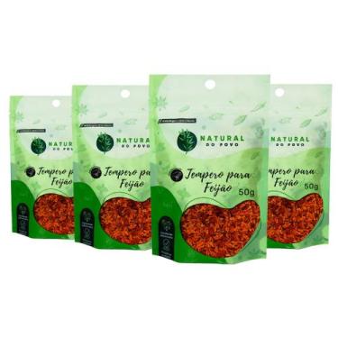 Imagem de Tempero Tradicional Para Feijão Qualidade Premium Kit 4 50g Pouch  - N