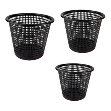 Imagem de KIT 3 Cesto De Lixo Plastico Vazado 10 LITROS - AQUILA