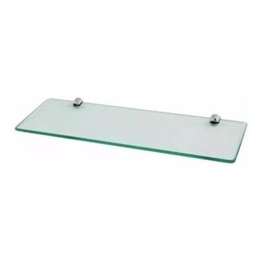 Imagem de Suporte Prateleira Porta Shampo Vidro Banheiro Cozinha 30 cm - Hidrola