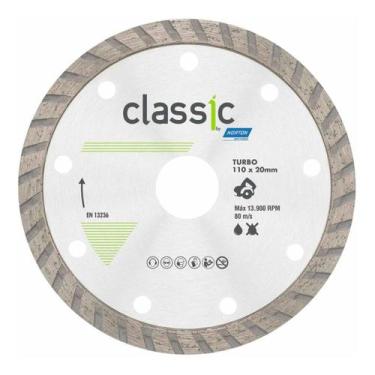 Imagem de KIT 2 Disco Diamantado 110mm F20mm Seco Turbo Classic - NORTON
