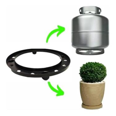 Imagem de kit 2 Suporte Multiuso Botijão Gás Vasos Flores Galão Água - Aquila