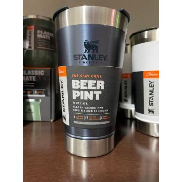 Imagem de COPO TÉRMICO DE CERVEJA STANLEY C/ TAMPA 473 ml, Azul