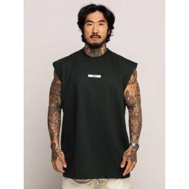 Imagem de Regata Oversized Rubber - thpe store, Verde escuro, P