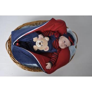 Imagem de Saida Maternidade De Saco Plush Menino - PEQUENO ANJO, Azul 319, P