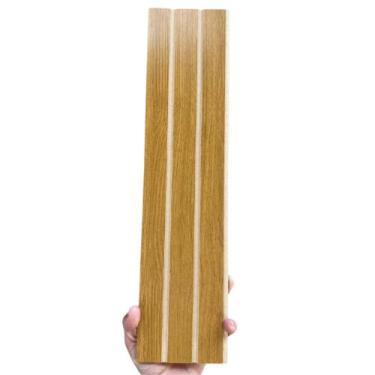 Imagem de RIPADO REVESTIMENTO-Kit 50 Módulos MDF painel 11cmx45cm Placa Adesiva 
