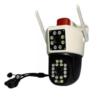 Imagem de Câmera De Segurança Ip Wi-fi Com Visão Dupla 4mp C/ Sirene - deal elet