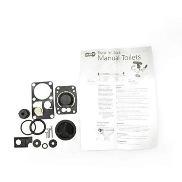 Imagem de Jabsco 29045-0000 Twist N Lock Marine Kits de serviço manual para vaso sanitário serve para 29090-0 e 29120-0, 1997 e anteriores