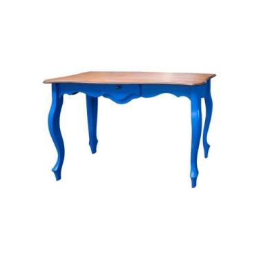 Imagem de Aparador 140 com gaveta pés Luiz XV - Tommy Design - Meyer, Azul