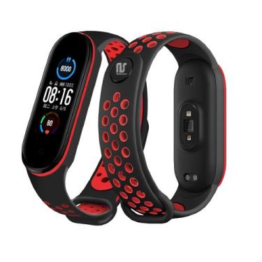 Imagem de Pulseira Sport NSmart compatível com Mi Band 7, Mi Band 7, Preto com v
