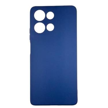 Imagem de Capa Capinha Compativel com Moto G75 Silicone Macia Aveludada Forro Interno Premium Azul Marinho