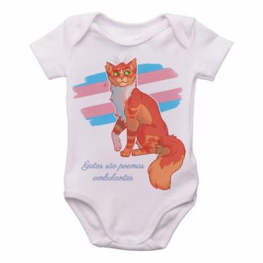 Imagem de body nenê criança roupa bebê gatos poemas ambulantes - Empório Dutra, 